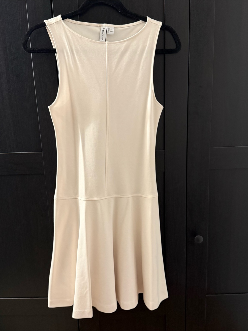 & Other Stories Cream Sleeveless Flared Dress
